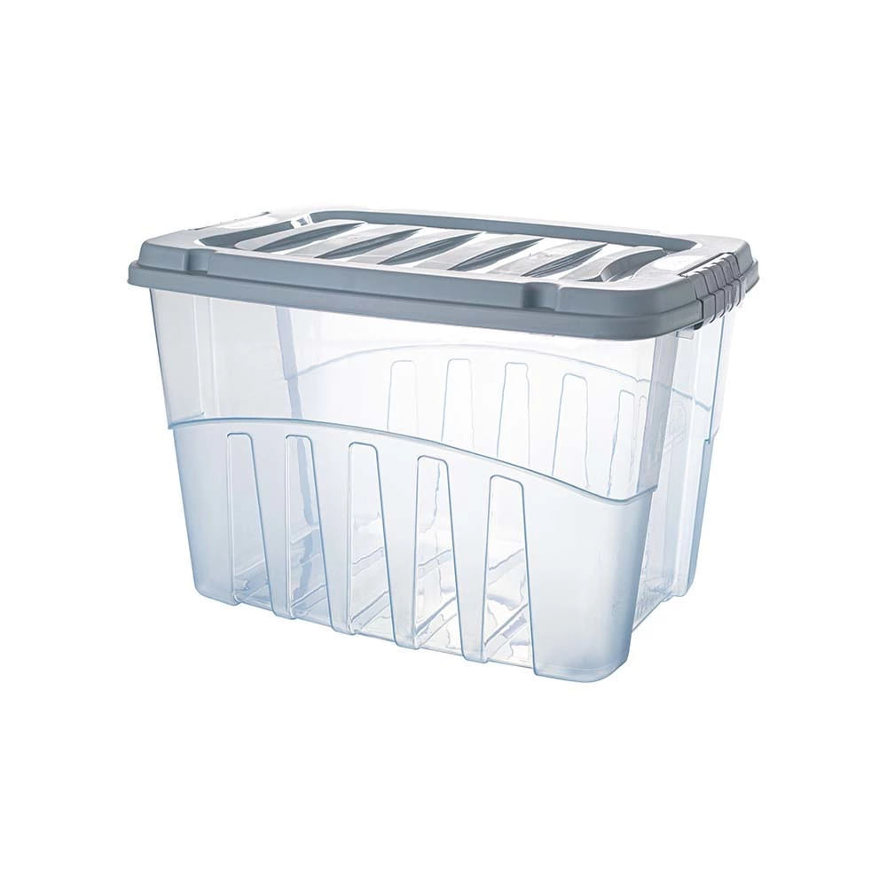 Caixa Organizadora Plasútil Gran Box Alta em Plástico Azul 28L em Oferta na Shopee
