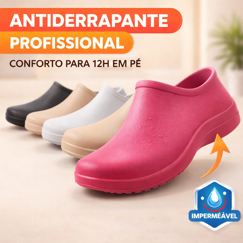 Sapato Cozinha Hospital Limpeza Antiderrapante Impermeável Profissional Enfermagem Hospitalar Cozinheiro Leve EPI
