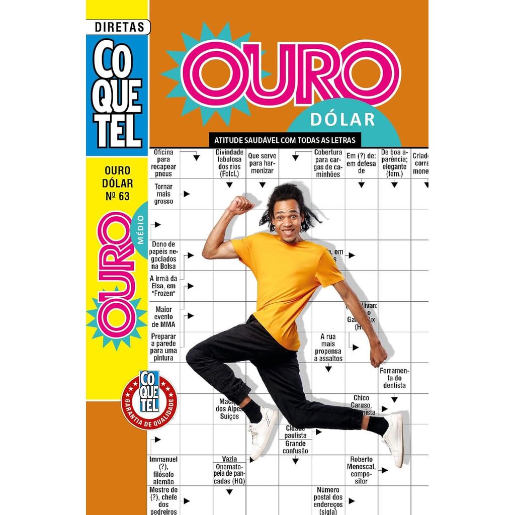 Palavras-Cruzadas Diretas Coquetel Ouro Dólar 63 | Nível Médio