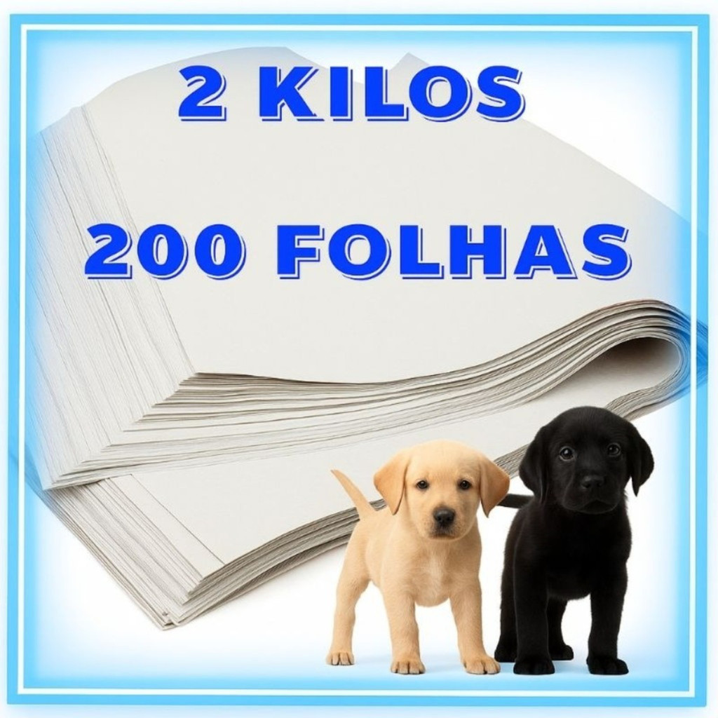 Jornal Pet  2KG, Tapete Pet Biodegradável FOLHAS GRANDES 50 × 70 Promoção ENVIO IMEDIATO.
