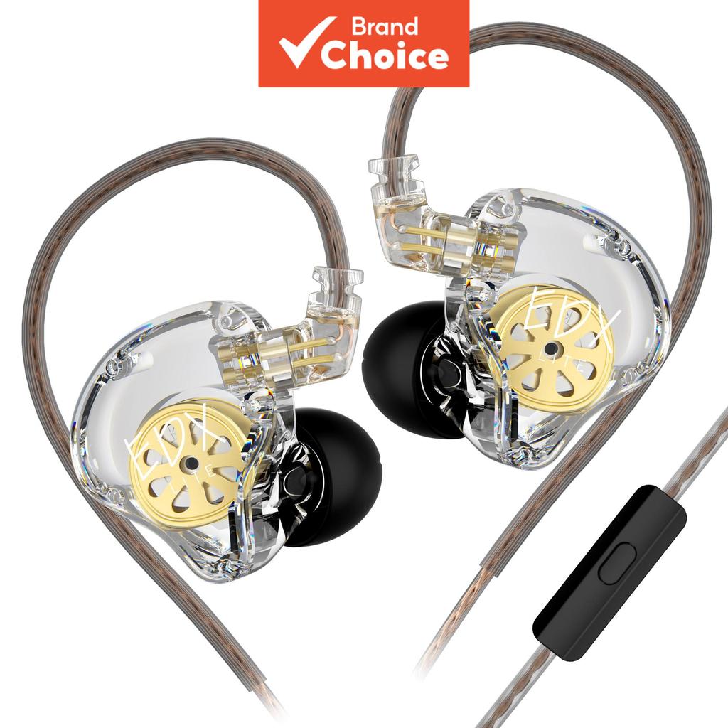  Fones de ouvido com fio KZ EDX Lite, fones de ouvido intra-auriculares, fone de …