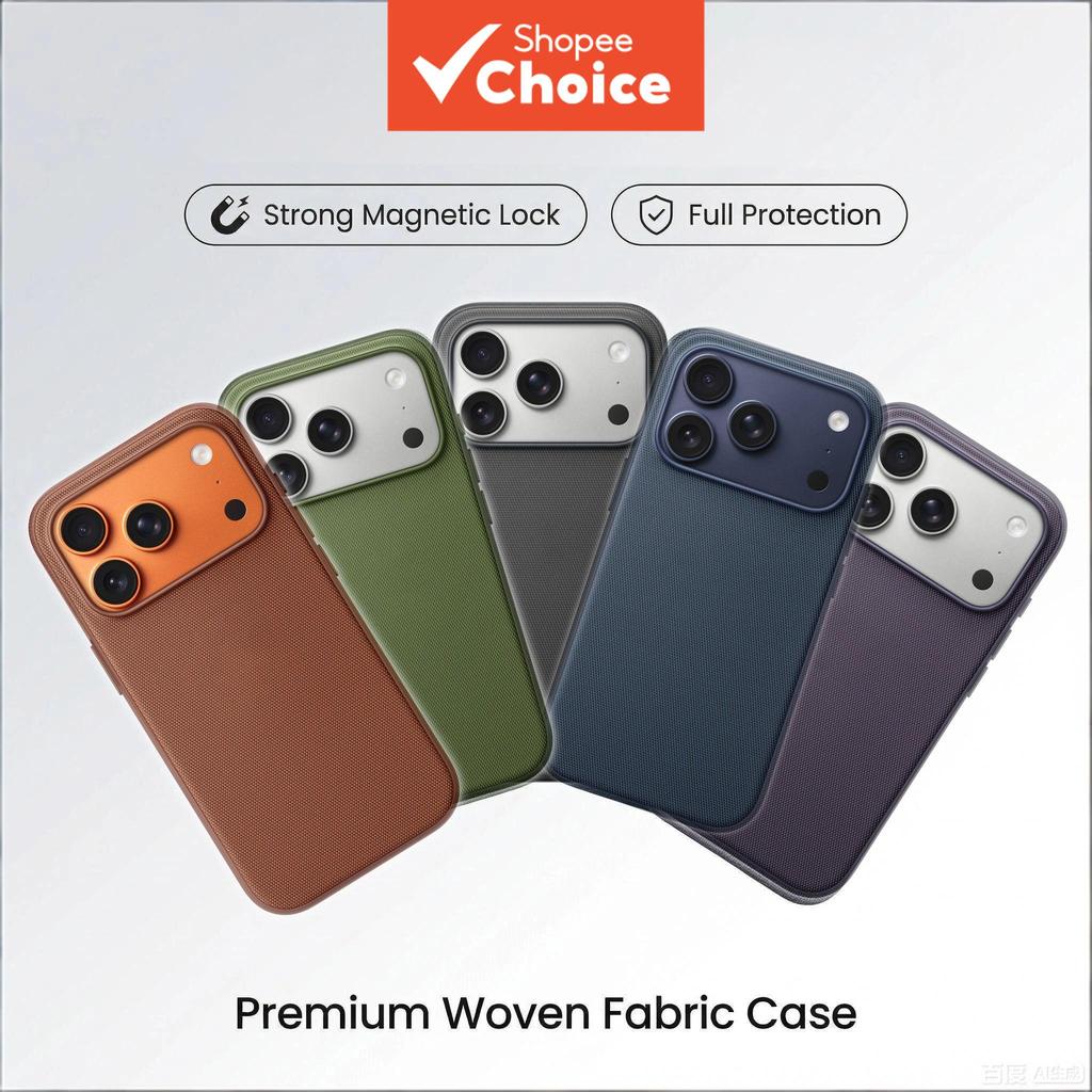 Capa de telefone magnética com suporte ao controle da câmera, à prova de choque e antimarcas | Para iPhone 17 / 17 Pro
