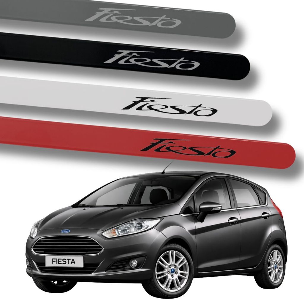Jogo Protetor Friso Porta Lateral Ford New Fiesta 2008 2013