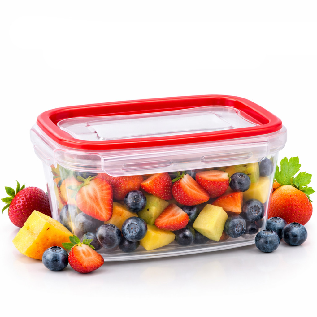 Pote Para Marmita 550ml com Travas Laterais Dieta Alimento organizador de congelador Multiuso Fitnes