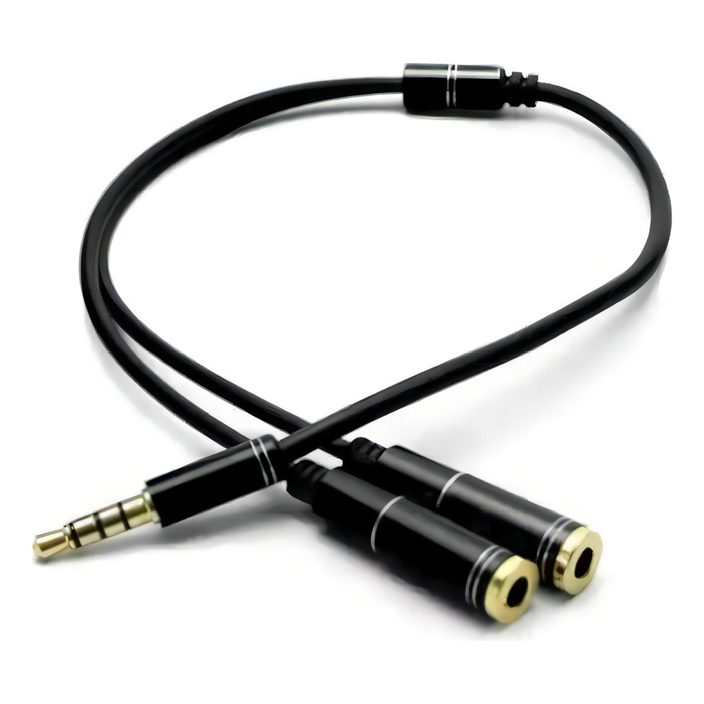 Cabo Adaptador P3(p2 Combo) P/ Fone E Microfone Headset 25cm em Oferta na Shopee