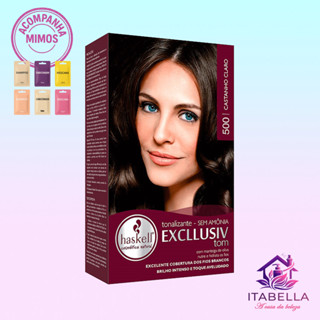 Tonalizante Excllusiv Tom Haskell - Castanho Claro 500 em Oferta na Shopee