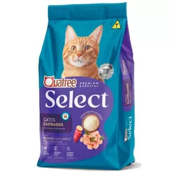 Ração Quatree Select Gatos Castrados Frango e Arroz 10kg