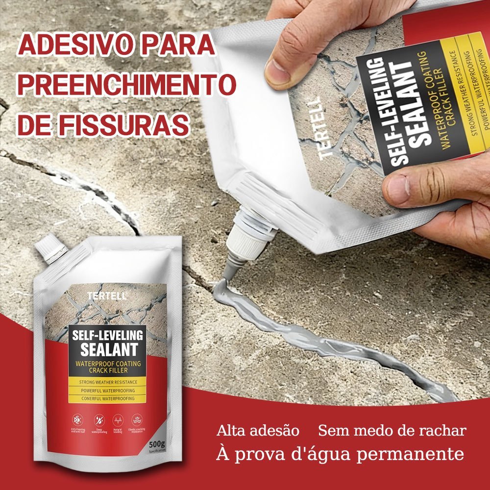 500g Selante de cimento selante para preenchimento de fendas, indicado para rachaduras em telhados, pisos e paredes