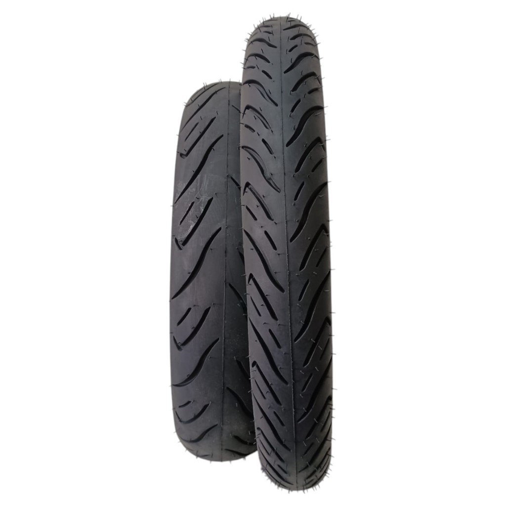 Par Pneu S/câmara Technic 2,75-17 + 110/80-14 Biz 100 125 Pop 100 110
