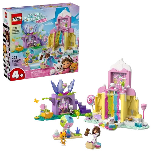 LEGO Gabby's Dollhouse 11205 Montanha dos Doces e Jardim dos Gatinhos | Brinquedo I Antil 4 Anos | LEGO Gabby