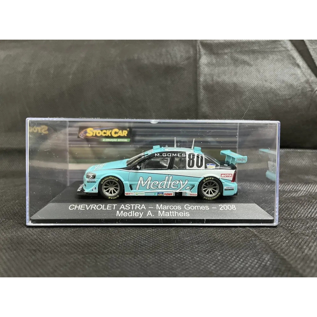 Miniatura Chevrolet Astra - Marcos Gomes - 2008 1:43 Ixo Azul-celeste
