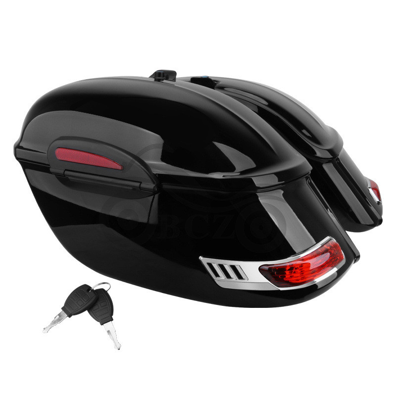 Harley Cruise Prince Car Carro Doméstico Modificado Preto Grande Caixa Lateral Caixa Lateral