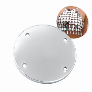 Chaton Acrílico 3cm Espelhado Com Furos Redondo 100un - Espelho Espelinho Acessório Artesanato em Oferta na Shopee