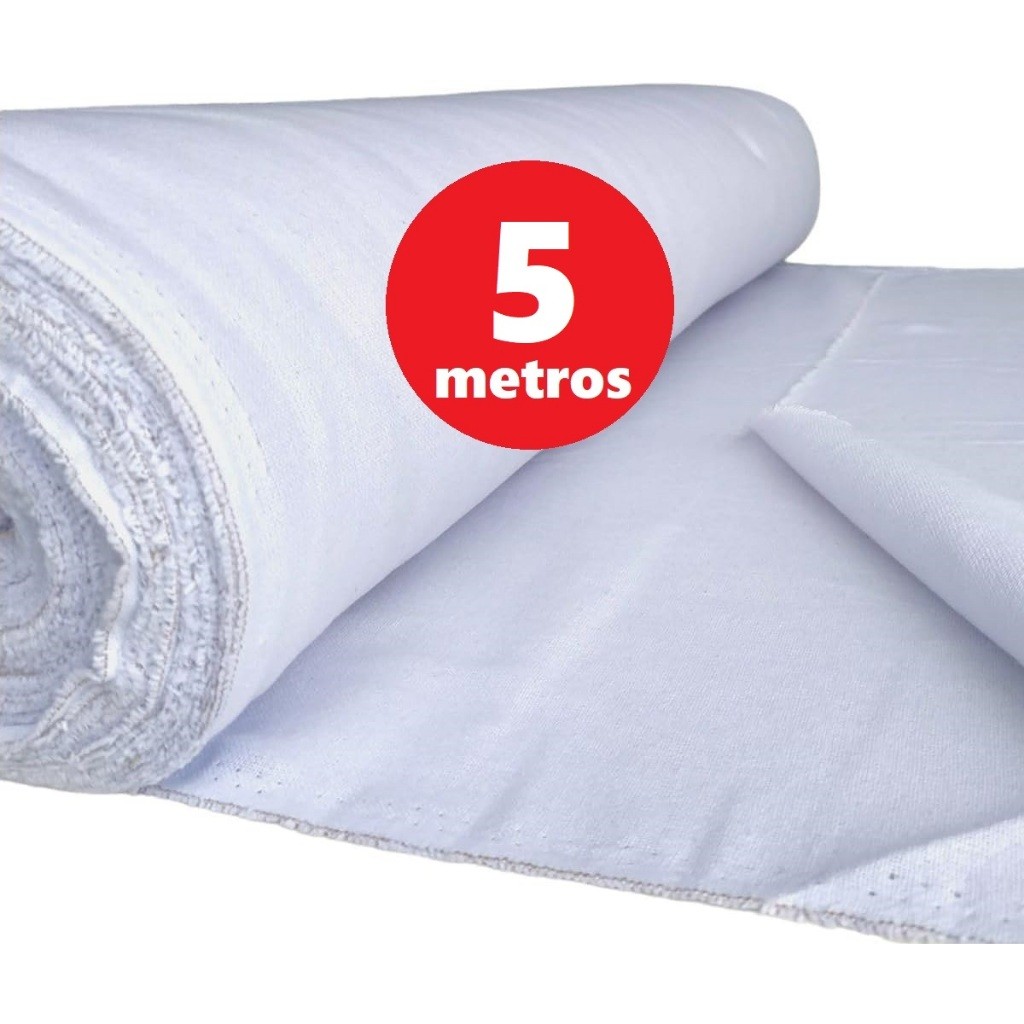 5 Metros Tecido Pano Copa Liso Promoção Pé de Galinha Liso Pano De Prato Branco Algodão Artesanato em Oferta na Shopee
