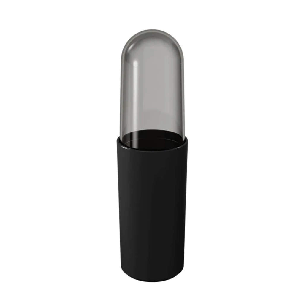 Porta Escova de Dentes com Tampa Coza Serene Preta Brinox - 13100/3008