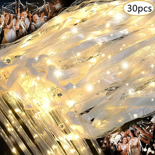 30 Varinhas De Casamento Iluminadas , Fita LED , Brilhos Com Sinos , Saída , Envio , Adereços De Chão De Dança , Lembran