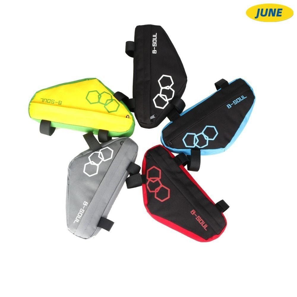 Bolsa Triangular Para Bicicleta De Junho , Tubo Frontal De MTB Quadro De Ciclismo Armazenamento