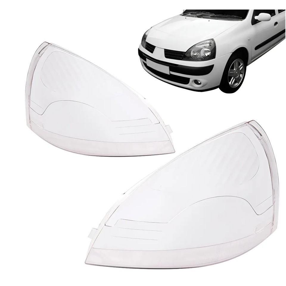 Lente Farol Principal Renault Clio 2003 2004 2005 2006 2007 2008 2009 2010 2011 2012