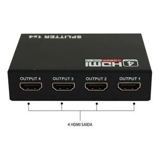 Divisor Splitter Hub Hdmi 1x4 Distribuidor Ps4 Xbox Tv Pc
