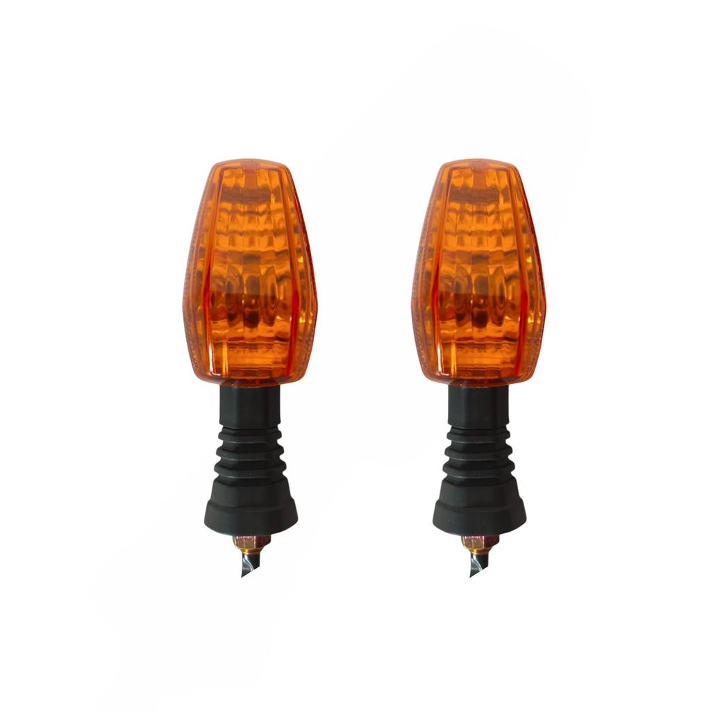 Piscas Yes 125 En Suzuki Universal 2004 a 2016 Amarelo Ambar e Cristal Completo — imagem 2 de 2