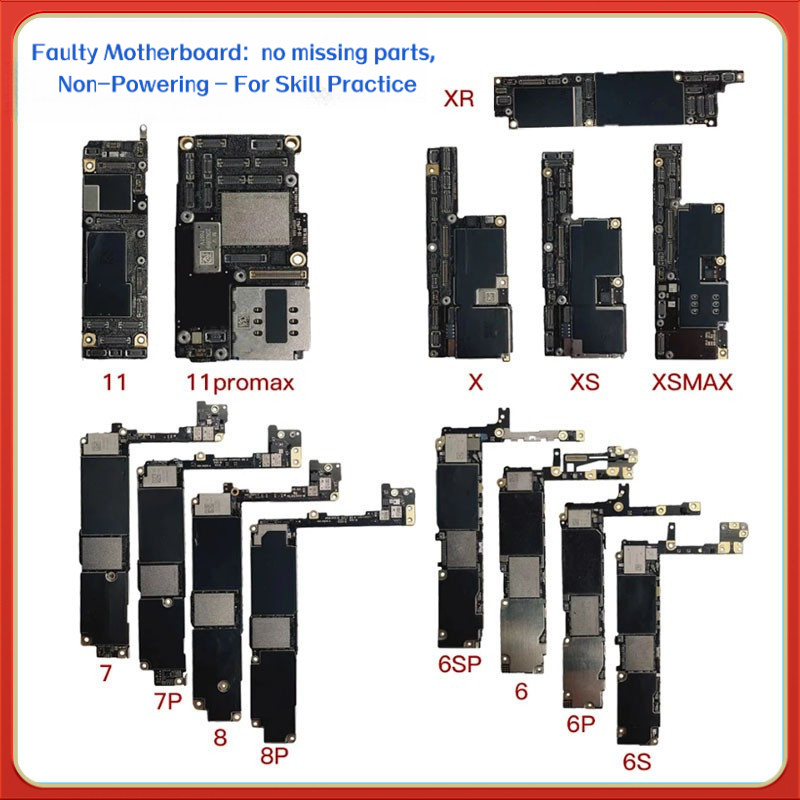 para X XS XR 11Pro 12Pro 11 12 13 Pro Max 6G 6Plus 6S 6S 7G 7Plus 8G 8P, não liga com falha na placa-mãe Nand/placa usad