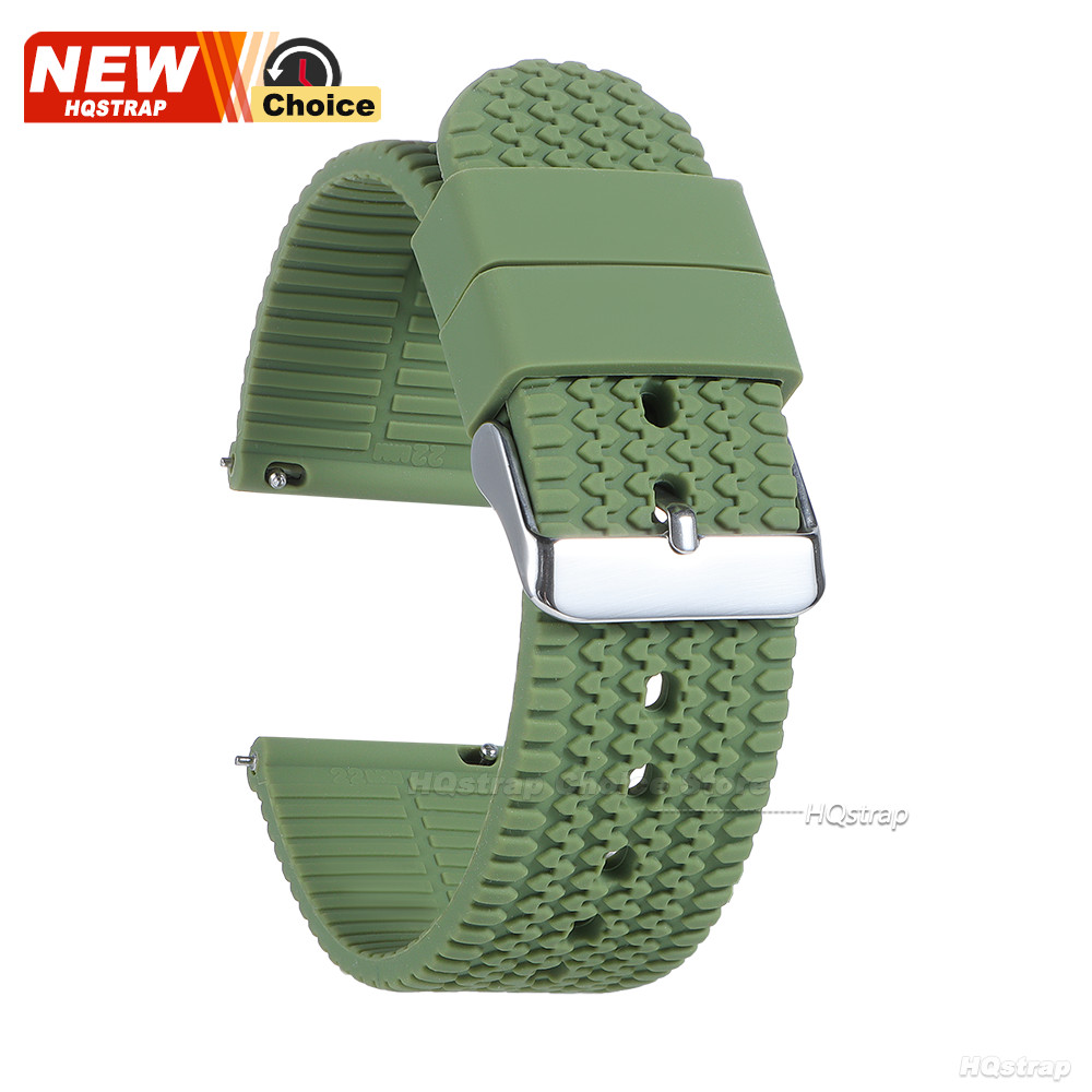 Pulseira De Silicone À Prova D'água , 18mm , 20mm , 22mm , 24mm , Liberação Rápida , Smartwatch Relógio Inteligente , Mu — imagem 2 de 2
