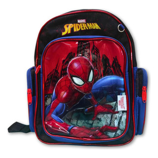 Mochila Escolar Homem-Aranha Infantil com Múltiplos Bolsos e Organizador