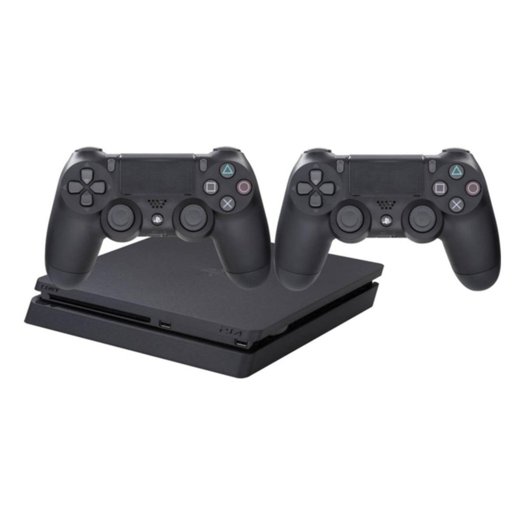 Sony PlayStation 4 Slim 1TB DualShock 4, 2 Controller cor preto onyx