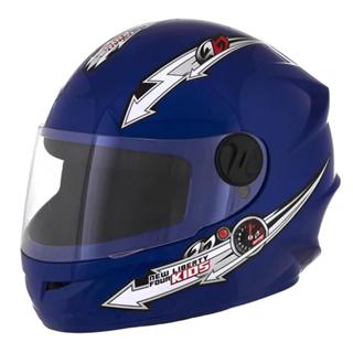 CAPACETE TORK  LIBERTY FOUR KIDS INFANTIL AZUL 54 em Oferta na Shopee