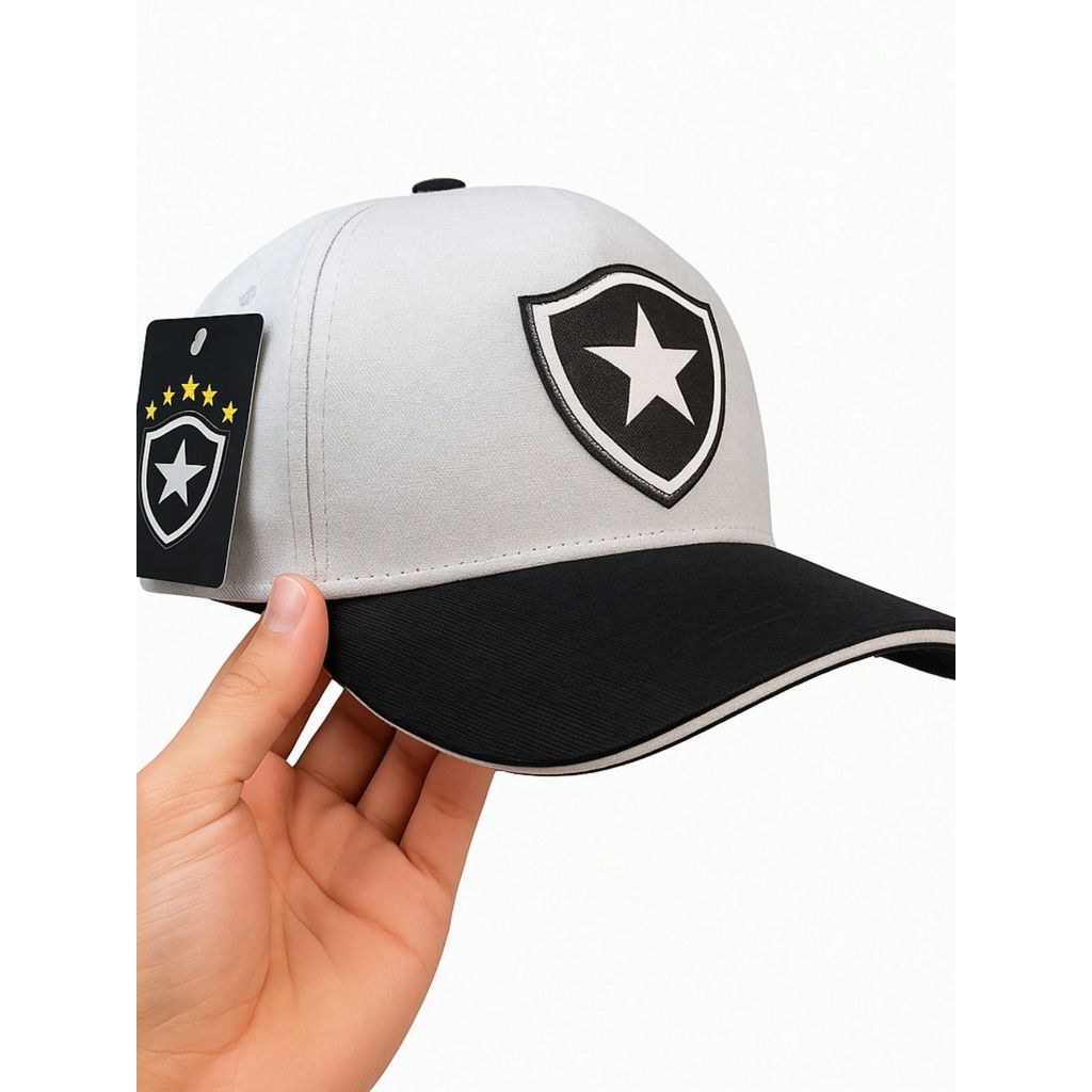 Bone do Botafogo Aba curva Masculino Feminino Unissex Letra Casual Poliéster