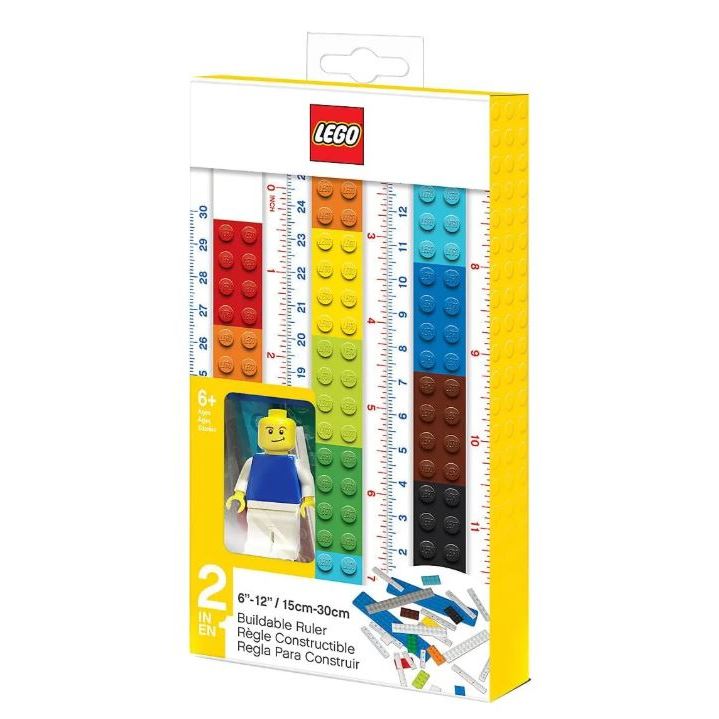 Régua Plástica LEGO com Mini Figura – Jandaia