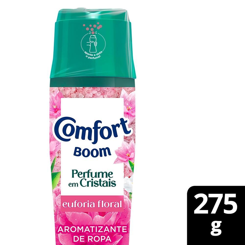 Odorizante de Roupas Comfort Boom Perfume em Cristais Euforia Floral  275g em Oferta na Shopee