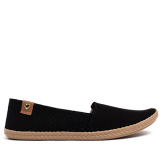 Sapatilha Feminina Moleca Nobuck com Furos Preto em Oferta na Shopee