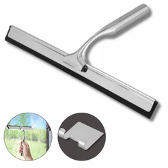 Rodo de Aço Inox VONDER 25 cm com Base de Silicone