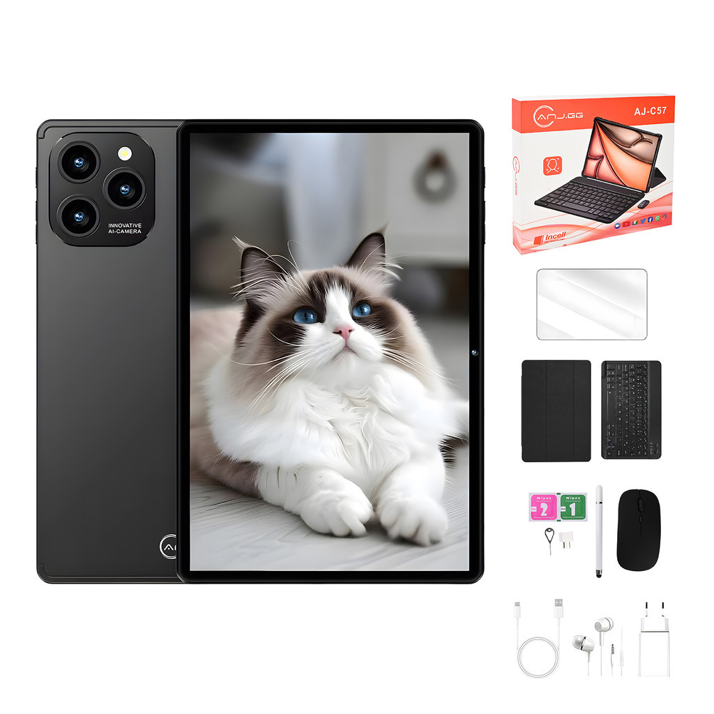 Tablet Android 13 6GB 128GB Tela 10.1” Bateria 8000mAh com Acessórios em Oferta na Shopee