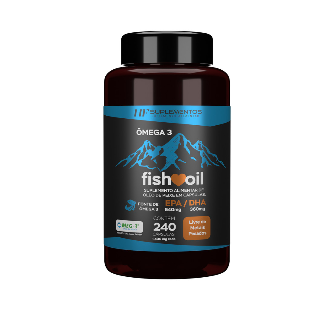 ÔMEGA 3 FISH OIL MEG 3 240CAPS HF SUPLEMENTOS