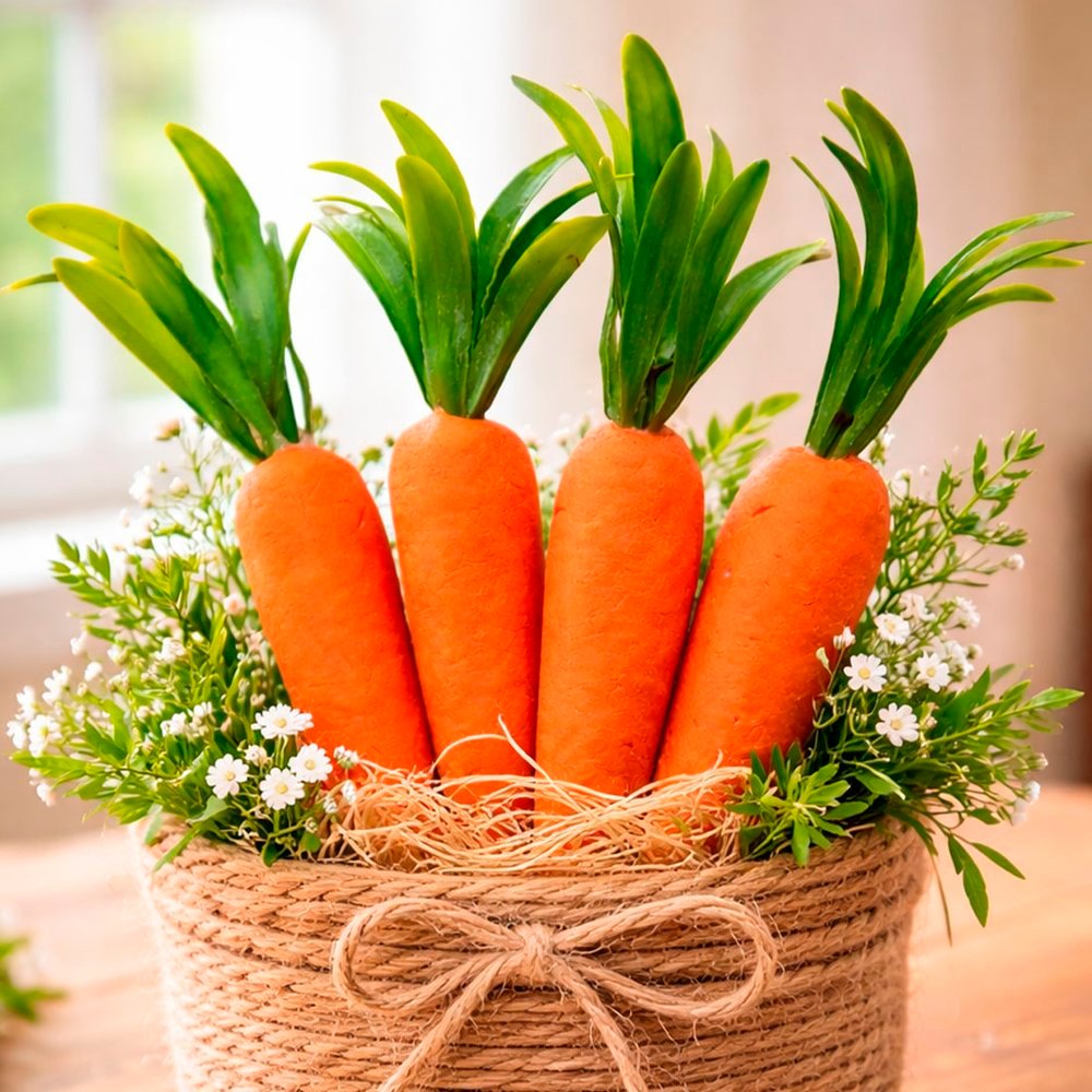 Enfeite Decorativo Cenourinhas Cenoura Páscoa 14cm Kit 16pçs em Oferta na Shopee