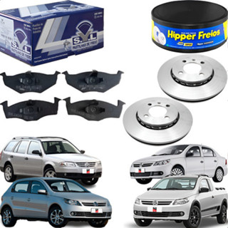 Kit Disco De Freio E Pastilha Gol G5 Saveiro Voyage 1.0 1.6 em Oferta na Shopee