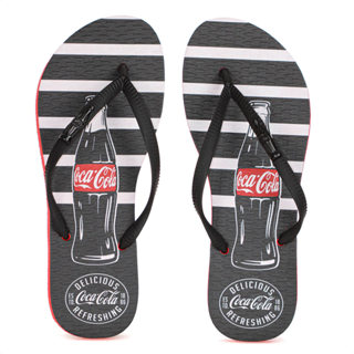 Chinelo Coca Cola Delicious Preto e Vermelho - Feminino em Oferta na Shopee
