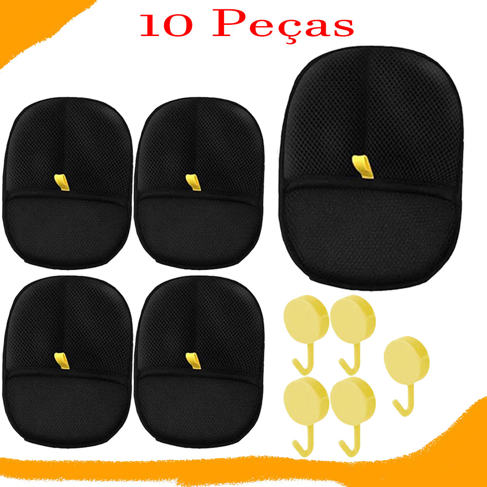 10 Peças Luva Removedora de Pelos – Eletrostática, Reutilizável, Para Sofás, Roupas e Móveis – Higienização Rápida