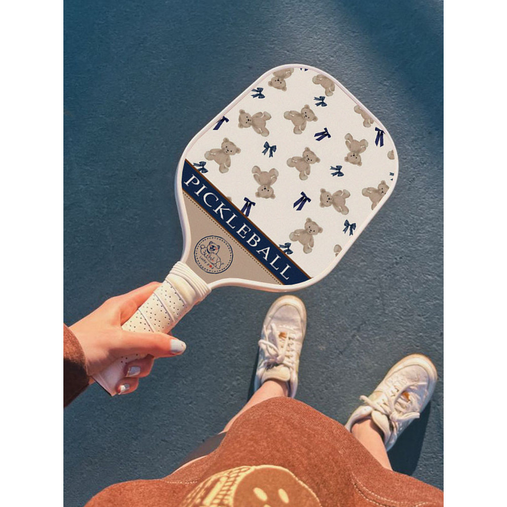 Raquete de pickleball infantil da Malásia Raquete de fibra de vidro Raquete de competição de treinamento de fibra de car