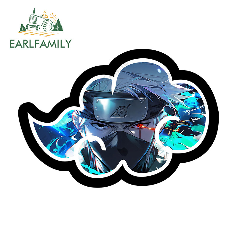EARLFAMILY Naruto Nuvem Adesivos De Carro Moda Oclusão Zero Motocicleta Tronco Bagagem Skate VAN PVC Decalque À Prova Dw