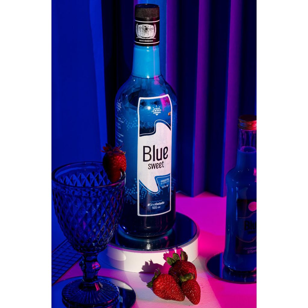 Coquetel Alcoólico Pinga Azul Original Blue Sweet 750ml