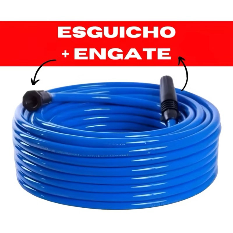 Mangueira de Jardim Reforçada Lisa Flexível Premium 7 10 15 20 25 30 metros em Oferta na Shopee