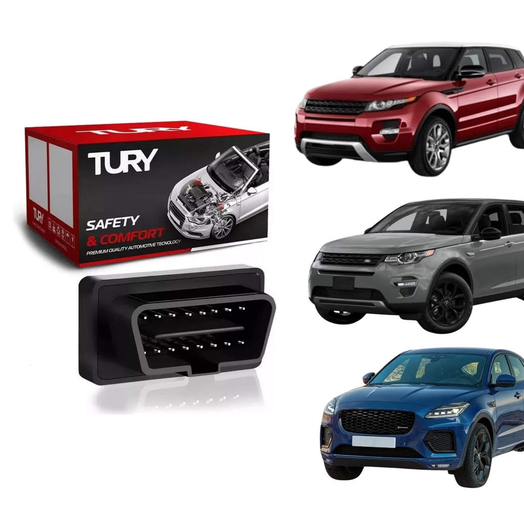 Módulo Subida Vidro + Fechamento Teto Solar Range Rover/Discovery/E-Pace Tury - Pro 3.3 Fm