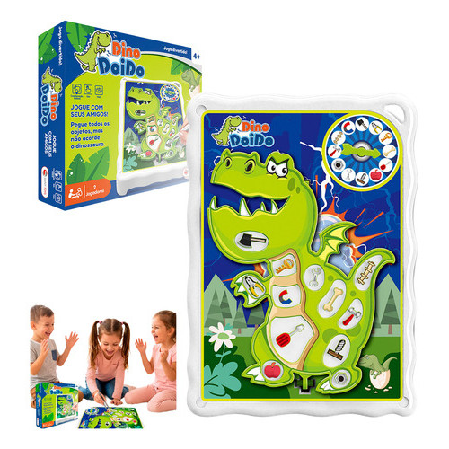 Jogo Desafio Operando Cirurgia Dinossauro Brinquedo Médico Divertido Tabuleiro