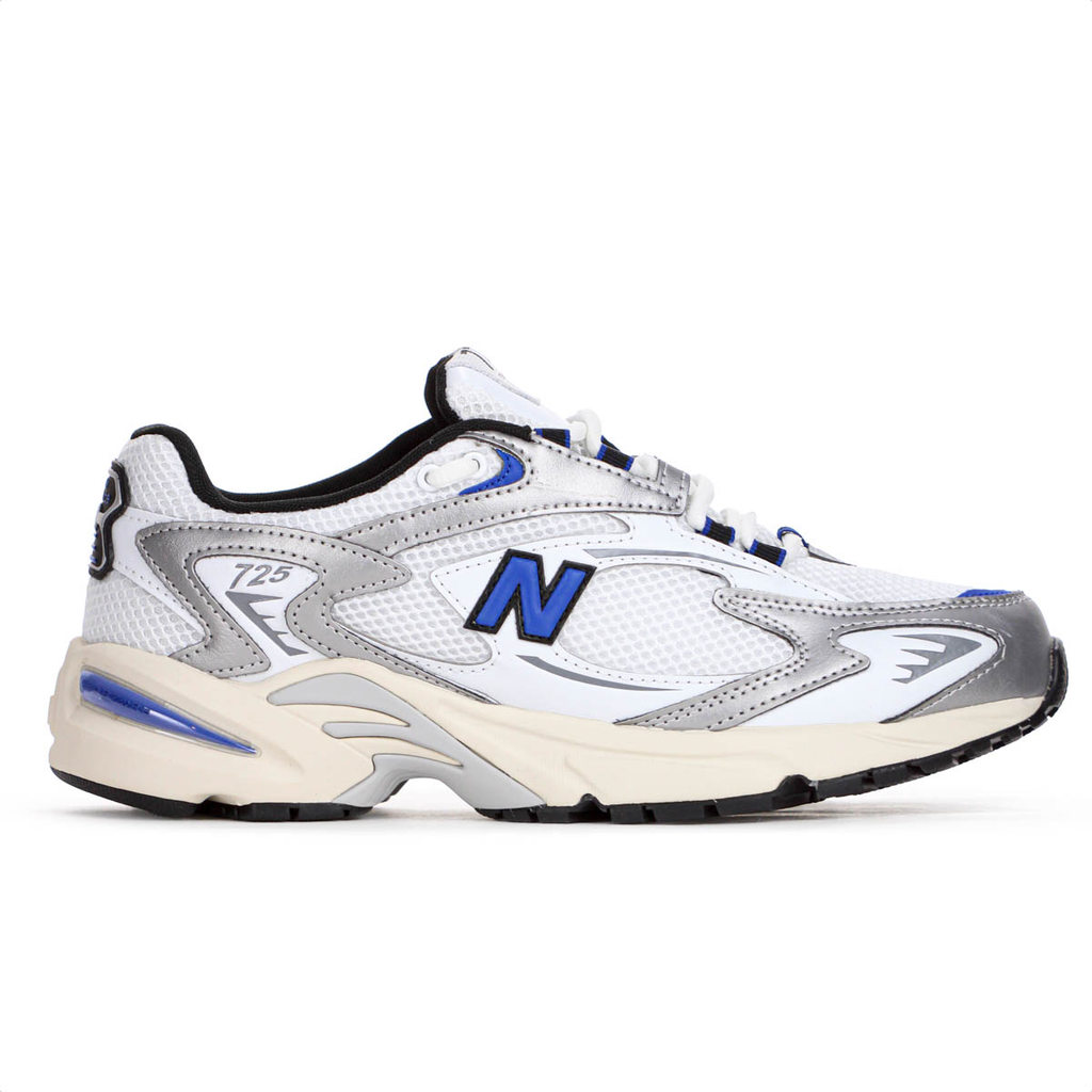 Tênis New Balance 725 Branco Azul e Prata - Masculino