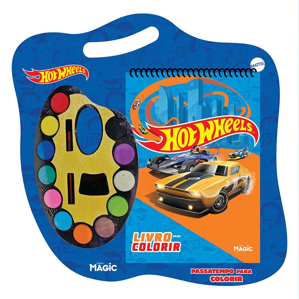 Livro Hot Wheels - Passatempo para Colorir