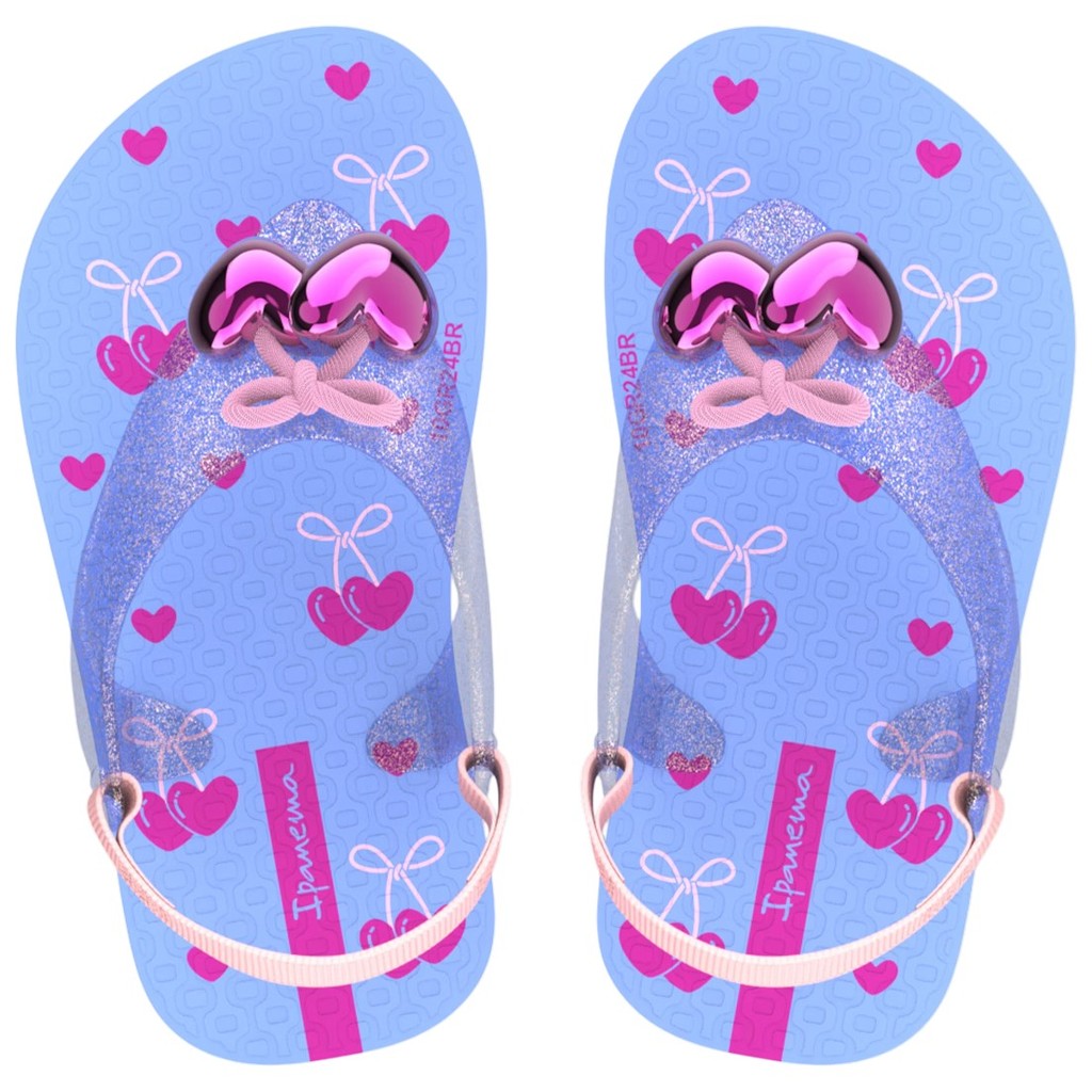 Chinelo de Dedo Infantil Menina Elástico Belle Kids Ipanema