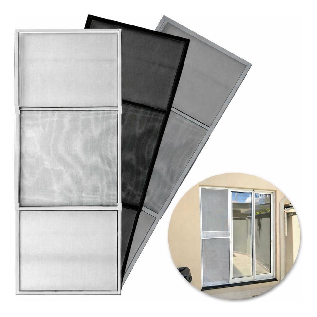 Tela Mosquiteira De Encaixe Regulável Branca P Vãos De Porta